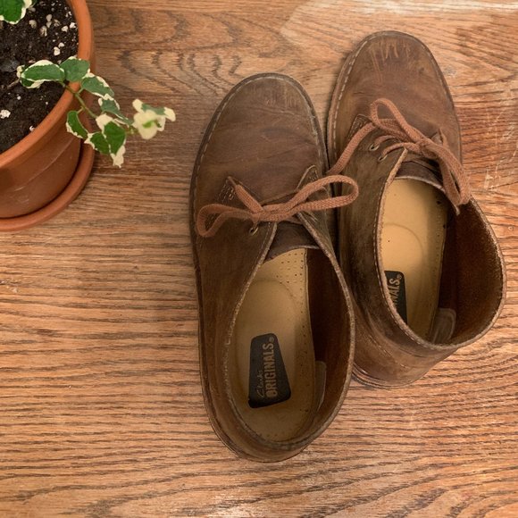 Clarks Desert Boot Distressed Beeswax Leather - Picture 6 of 8